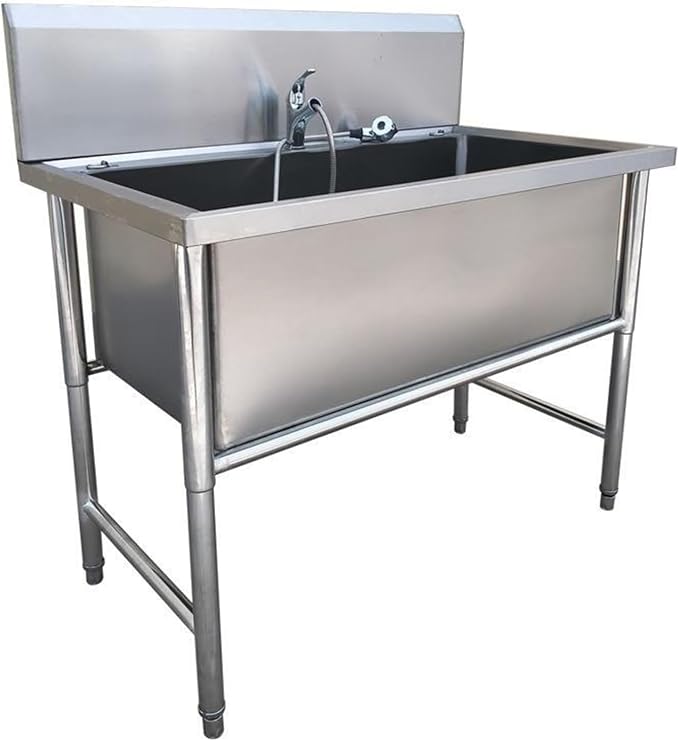 Stainless Steel Dog Bath Station,Dog Shower Tub,Pet Dog Bathtub,Dog Pet Washing Grooming Station for Home,Dog Grooming Tub,Dog Wash Sink Station for Large & Medium Dogs