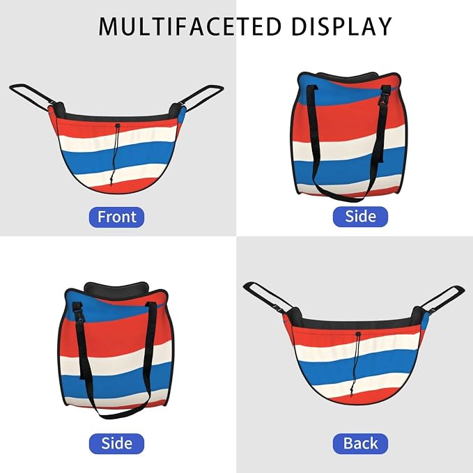 Austrian Stripe Car Seat Organizer-Backseat Storage Bag for Travel | Waterproof Durable. Holds Snacks Gear Essentials. Fits Most Cars.