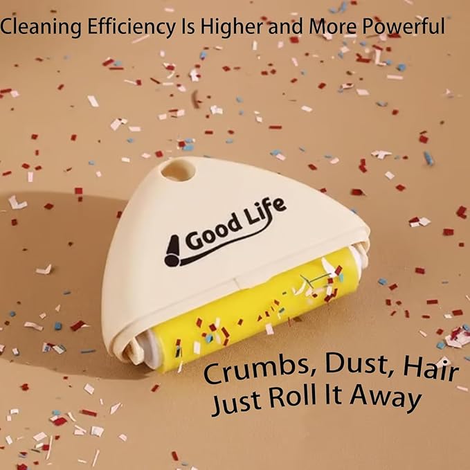 Good Life Lint Roller, Portable Washable Lint Roller, Washable Reusable Lints Rollers for Pet Hair Extra Sticky, Lints Remover for Clothes, Travel, Fur, Hair, Dust, Thread, Grime & Pet Hair (6pcs)