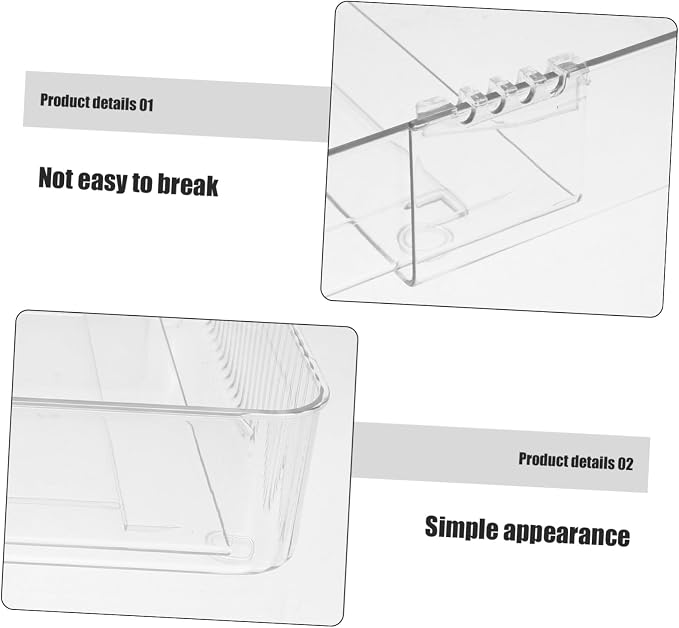 Alipis 3pcs Expandable Drawer Organizer Clear Storage Tray Dividers for Kitchen and Office Use Pet Material for Easy Organization