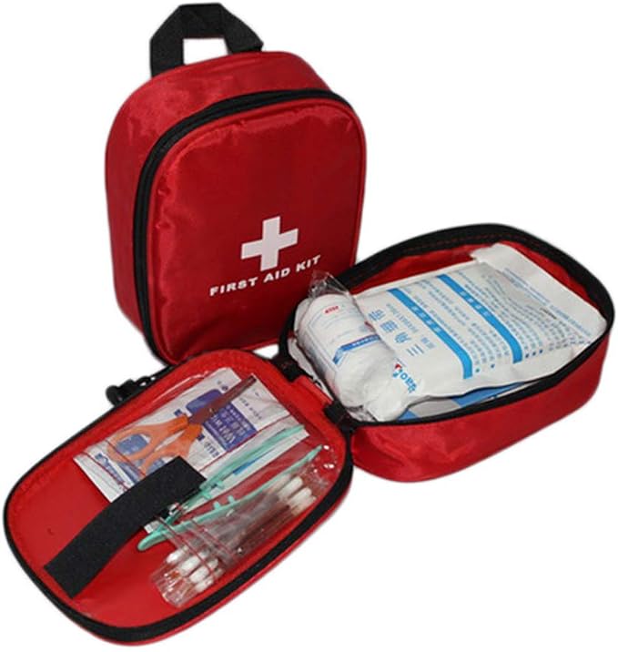 Nylon First Aid Kit Empty, Travel Empty First Aid Kit Pouch Bag for Emergency at Home, Office, Car, Outdoors, Boat, Camping, Hiking(Bag Only)