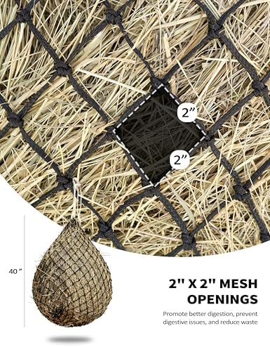 Harrison Howard Slow Feed Hay Net Horse-Black