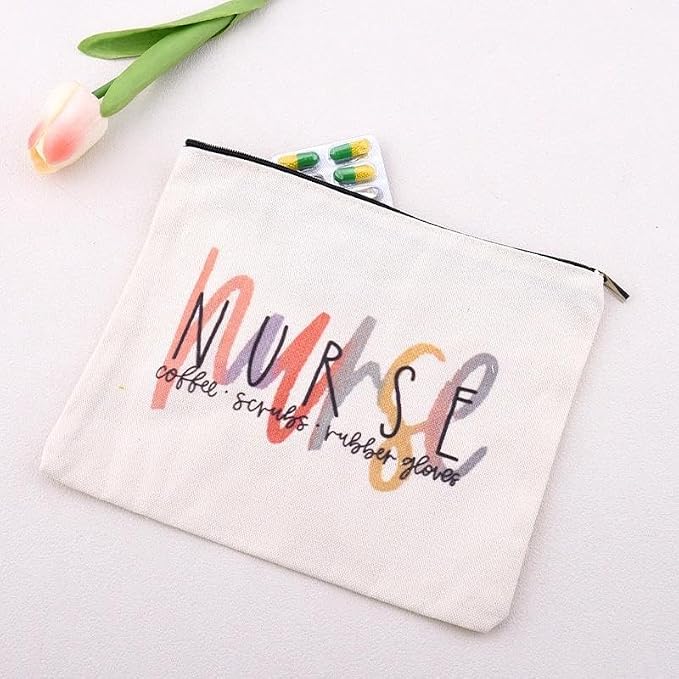 Nurse Essentials Bag for Work Small Nursing Pouch for Supplies Nurse Practitioner Birthday Gifts for Women Nursing Student Makeup Bag Nurses Week Gifts Bags Graduation Gifts for Nurses Female