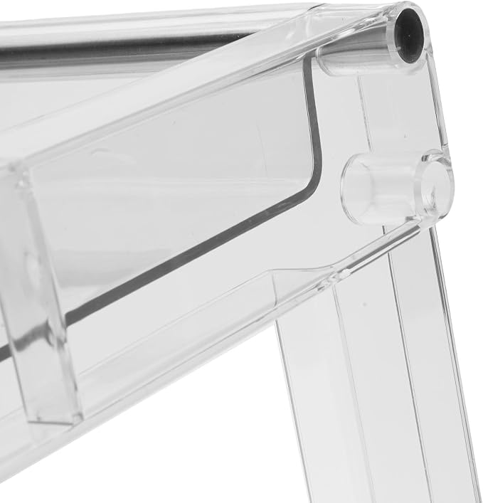 Desktop Storage Rack, Versatile Tea Bag Organizer for Coffee Bar and Makeup, High Capacity PET Cosmetic Stationery Holder with AntiSlip Pads for Kitchen and Office, Space Saving (Transparent)