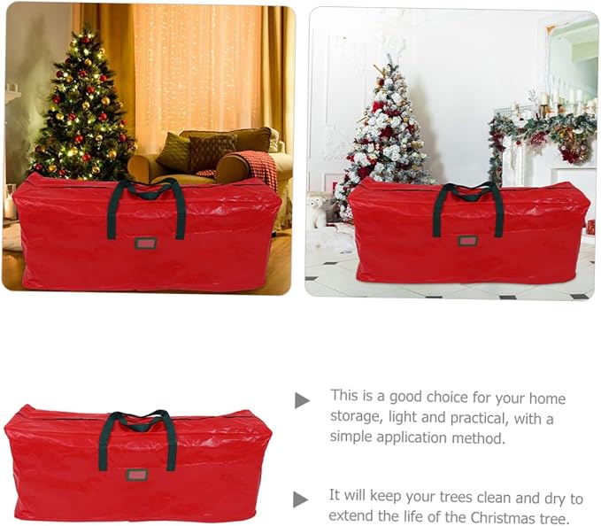 VICASKY Christmas Tree Storage Bag with Zipper and Carry Handles Large Non-woven and Pet Material Dust-resistant Holiday Tree Organizer for Decorations