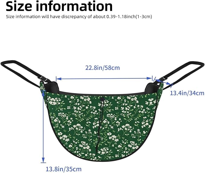 Dark Green Floral Car Seat Organizer-Backseat Storage Bag for Travel | Waterproof Durable. Holds Snacks Gear Essentials. Fits Most Cars.