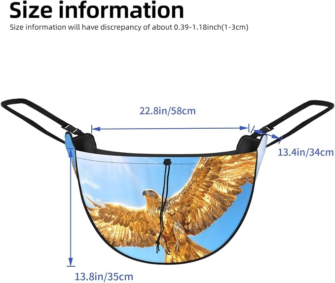 Golden Eagle Soar Car Seat Organizer-Backseat Storage Bag for Travel | Waterproof Durable. Holds Snacks Gear Essentials. Fits Most Cars.