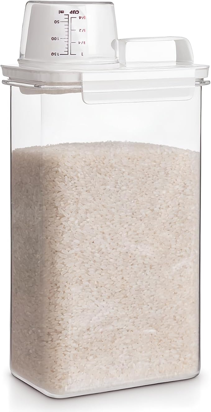 Rice Container,Rice Storage Container,3-5 Lbs Tcereal Storage Container | Suitable for Home Kitchen Rice, Soybean Food Storage,Pet Food Storage Containers