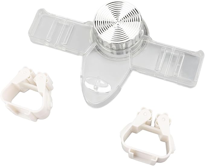 CHICIRIS Broom Holder, Mop Hanger with Powerful Suction Cup and No Punching Required, for Bathroom Kitchen Office Laundry Room Garage Storage (Transparent White)