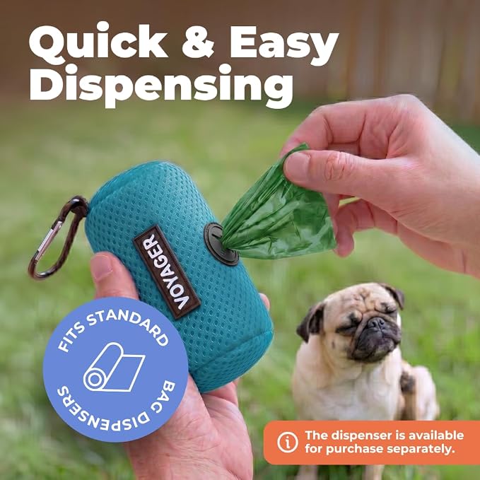 Best Pet Supplies GRS Poop Bags for Dogs - 150 Count, Green, Unscented | Unscented, 50% Post-Consumer Recycled Plastic, Leak-proof, Easy-Tear perforations, Thick Bags, Fits Standard Holders