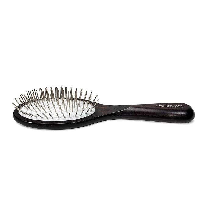 Chris Christensen Dog Brush, 20 mm. Ice Slip Max Dematting Pin Brush, Specialty Brushes, Groom Like a Professional, Remove Tough Mats and Tangles, Rounded and Grounded Pins, Doesn't Pull Coat, Large