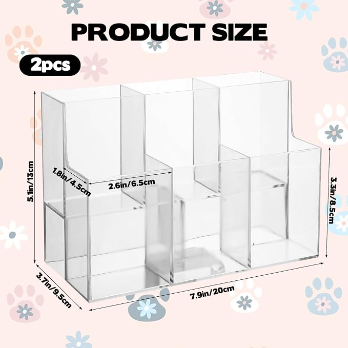 2 Pcs Lickable Cat Treats Organize, 2-Tier Acrylic Squeeze Up Cat Food Storage Container for Lickable Wet Cat Treats Storage Holder for Kitchen Cabinet Pantry Shelf Kitchen Storage Holder Container