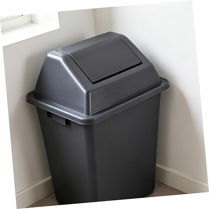 OSALADI Plastic Swing Lid Replacement for 10l Waste Bin, Rectangle Garbage Can Cover and Hygienic Maintenance, Suitable for Public Areas and Pet Food Storage