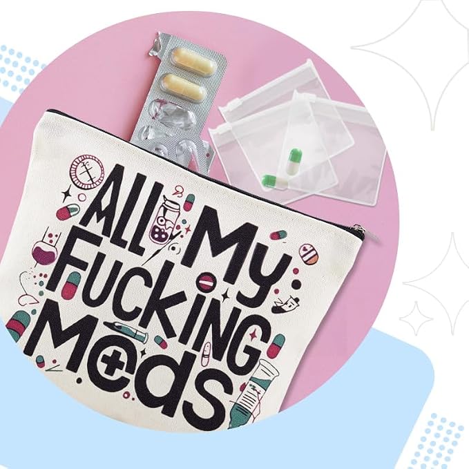 Sisadodo Charging Cable Organizer Travel Bag Toiletry Makeup Cosmetic Bags Medicine Med Toiletry Bag Pouch Diabetic Gifts Bags