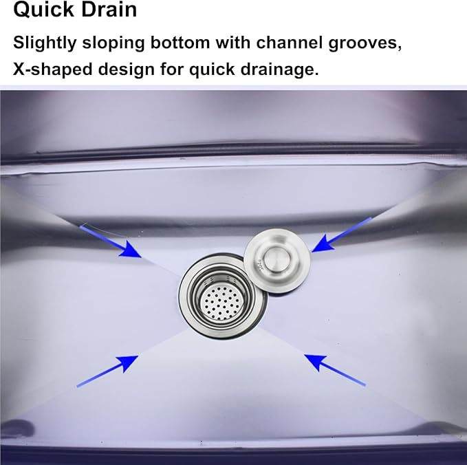 Professional Stainless Steel Dog Bathtub, Dog Pet Washing Grooming Station for Home, Dog Wash Sink Station for Large & Medium Dogs,Deep:40cm,100X70cm/39.3X27.5in