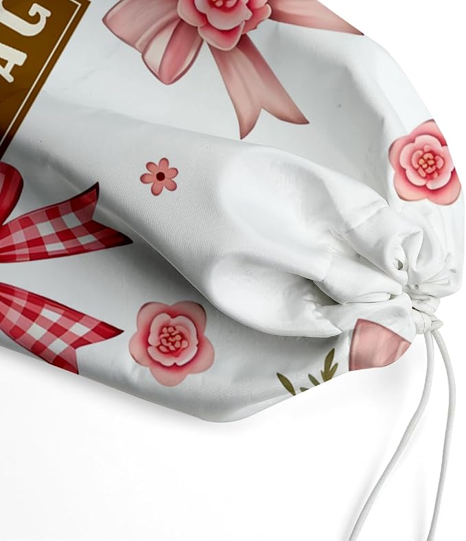 Plastic Bag Holder,Reusable And Washable Grocery Bag organizer,For Home Kitchen Travelling Camping Decor, use 1 Pack,Bow Pattern