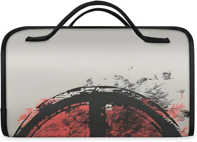 Peace Sign Makeup Bag for Women Hanging Roll-Up Travel Organizer Toiletry Kit with 4 Removable Compartments, Peace Symbol