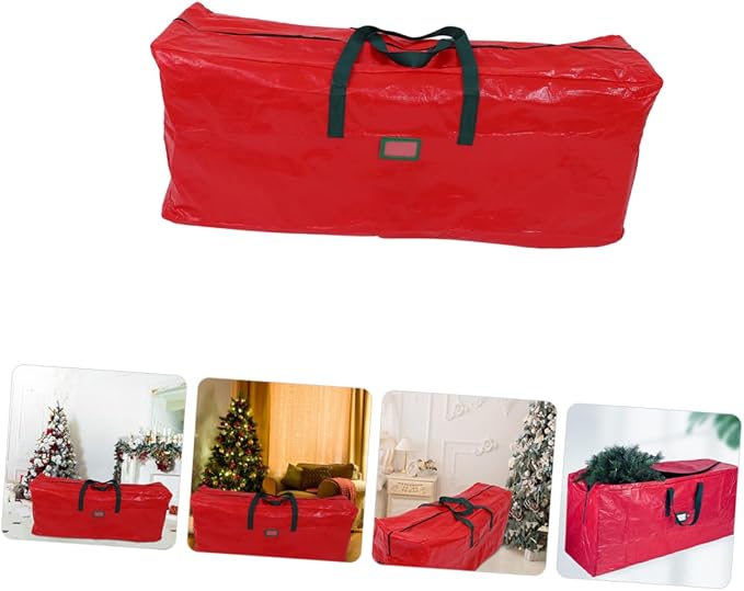 Zerodeko Large Christmas Tree Storage Bag Organizer with Zipper for Easy Closure Protects Christmas Trees Holiday Items