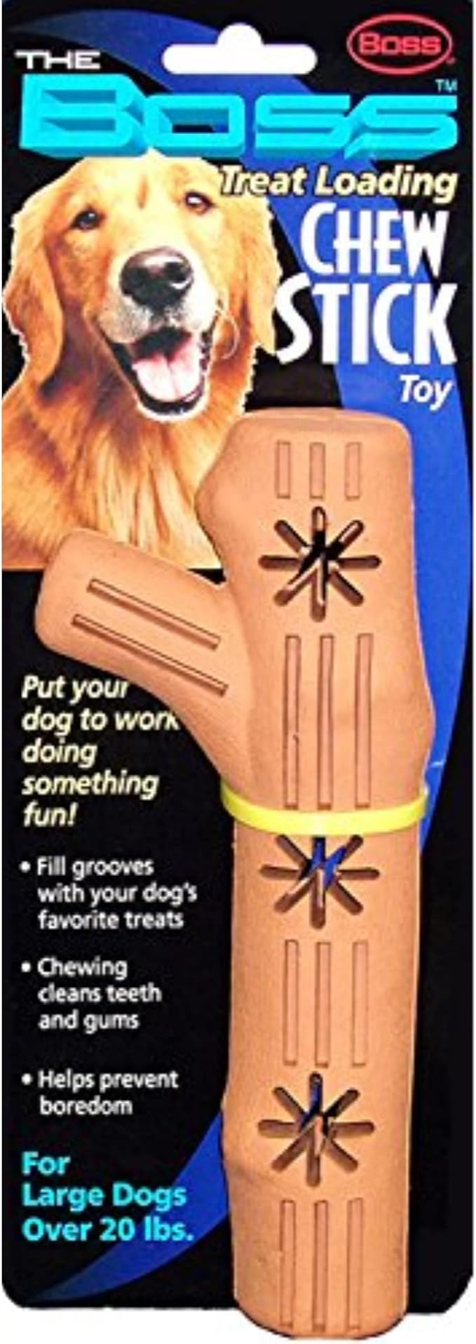 Boss Pet Large Rubber Chew Stick Treat Toy