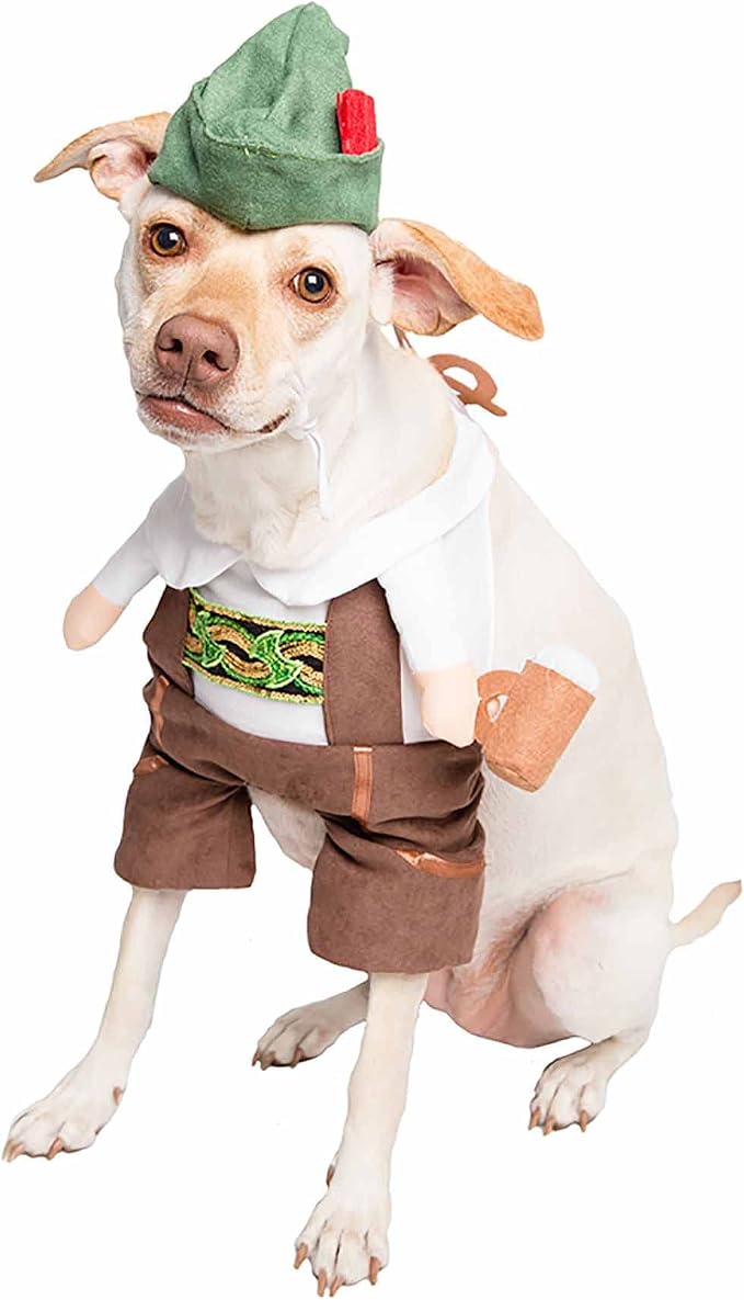Pet Krewe German Oktoberfest Dog Costume & Cat Costume Medium - Barktoberfest Halloween Dog Costume - Perfect for Halloween, Christmas Holiday, Parties, Photoshoots, Gifts for Dog & Cat Lovers