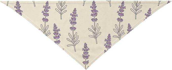 Sage Green Dog Bandana,Adjustable Triangle Bibs Dogs Scarf,Puppy Neckerchief Dog Cat Bib for Spring Summer (Purple)