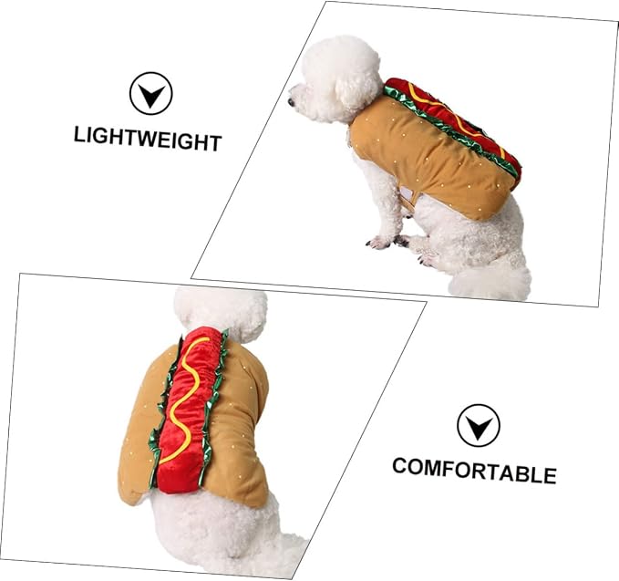 VICASKY Folding Christmas Pet Clothing Warm Leisure Outfit for Dogs and Cats Stylish Holiday Garment for Photo Shoots Easy Storage and Comfortable Winter Wear
