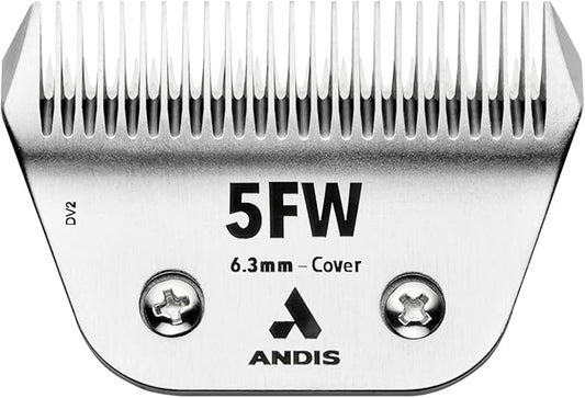 Andis 561464 ceramicEDGE Detachable Wide Blade #5FW – Carbon Steel Pet Clipper Blade, Coarse Tooth, Professional Grooming Performance