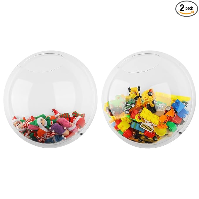 Yungyan 2 Pcs Acrylic Toy Wall Organizer Wall Mounted Toy Storage for Kids Hanging Dispenser Display Clear Storage Bin for Nursery Playroom Cars Trainsn(Classic Style)