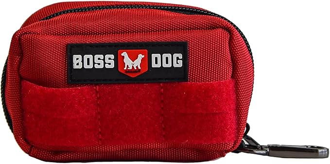 Boss Dog Tactical Molle Bag, Red, Large