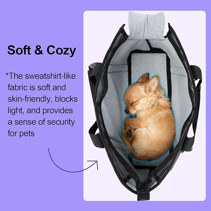 Ownpets Large Pet Carrier for Dogs Cats, 18-20lbs, Hands-Free Purse Bag | extra large, storage pockets, travel vet shopping, medium pets