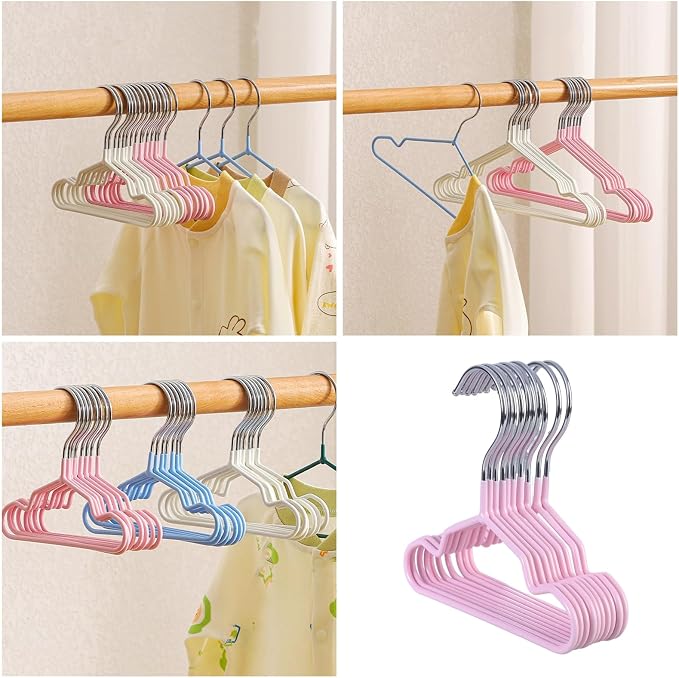 10 Pack Pet Clothing Hanger PVC Coating 15/20/25CM Display Hangers Rack Pet Supplies Garment Storage Rack