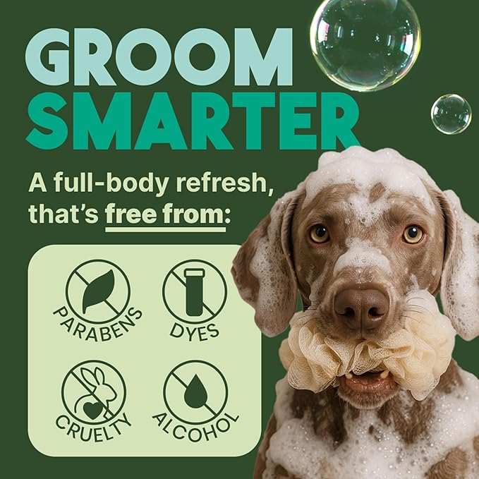TropiClean Oatmeal Dog Shampoo for Itchy Skin Relief, Professional Dog Shampoo, Soothing Medicated Itch Relief, Puppy Safe, Made in USA, 2.5 Gallon