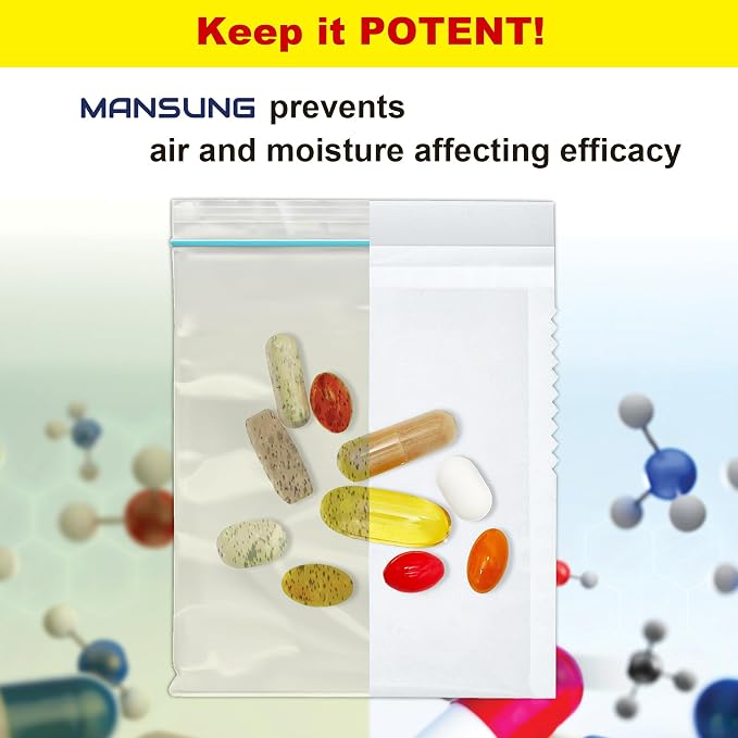 Mansung S Heat Seal Pill Bag pouche Pack Sealed for Medicine Funnel Tray Loading AM PM Organizer Electronic Dispenser kit Daily Sealing Filler Vacuum Vitamin omnicell sorter Paper (S 700 Bags/Week)
