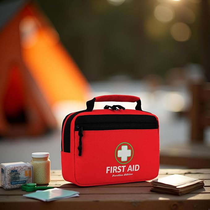 Handy Mini First Aid Kit Empty, First Aid Bag For Your Next Adventure, Emergency Kit For Home, Office, Vehicle, First Aid Supplies Organizer Bag For Travel Outing (Basic Edition)