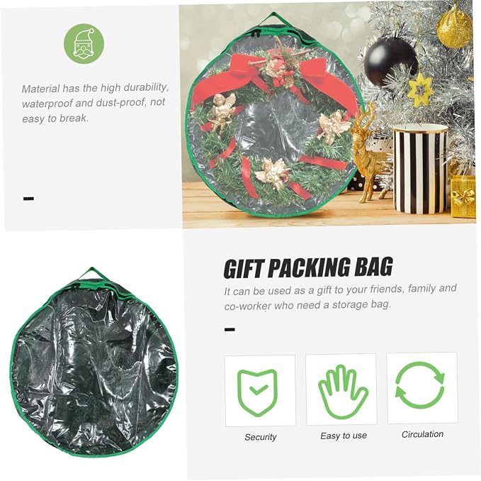 1pc Garland Storage Bag Window Storage Holder for Wreaths Holiday Decoration for and Wedding Supplies