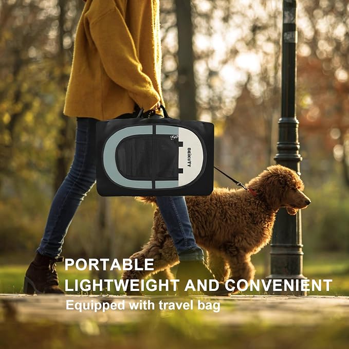 Cat Dog Playpen, Foldable Pet Puppy Dog Playpen, Cat Tent Crates Cage, Portable Playpen for Dogs Cats Rabbits Pigs Bunny Indoor/Outdoor, Pop Up Dog Kennel Playpen Enclosure with Carring Bag