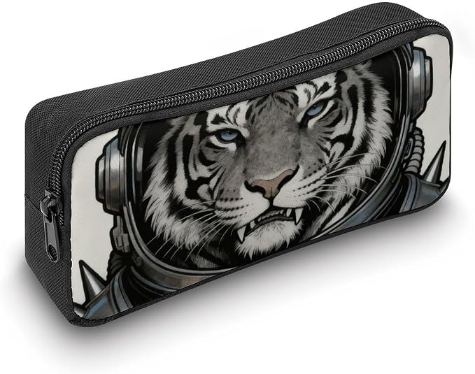 Colored Astro Pet Pencil Case Large Pencil Bag with Zipper | Big Capacity Pencil Pouch Portable Pencil Case Canvas Pen Bag Lightweight Office Travel Multi-purpose Bag for Adults