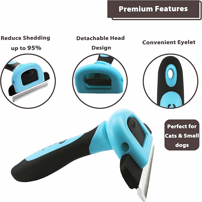 gonicc Professional Dog and Cat Brush Tool for Shedding Hair PDT- 1001(Small)