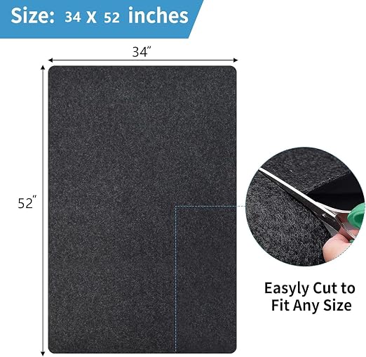 Kennel Pad Dog Crate Mat Liner, 34" x 52" - 1 Pack | Waterproof, Non-Slip, Washable Puppy Pee Pad for Kennel Training - Under Pet Cage to Protect Floors, Thin Cut to Fit Design