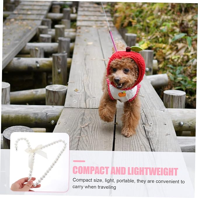 Mobestech 2pcs Puppy Clothes Hanger Decorative Windproof Pet Clothes Rack for Dogs and Cats Compact and Lightweight Design for Indoor and Outdoor Use