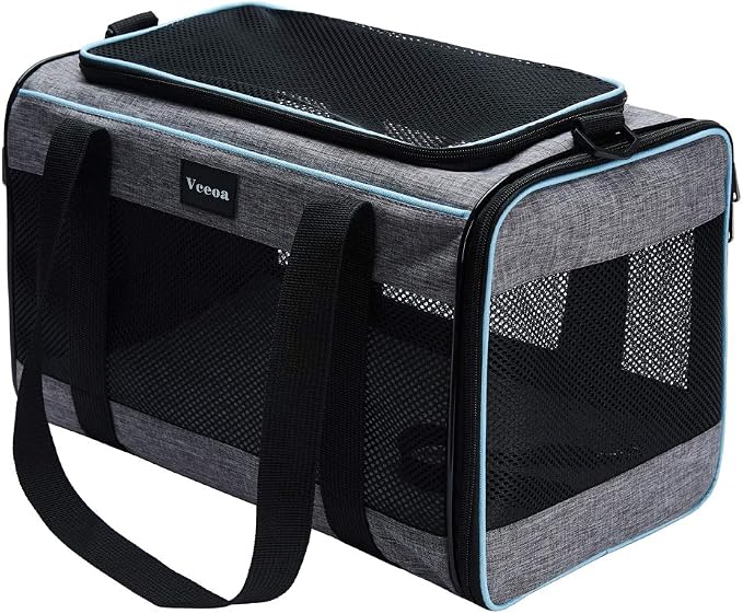 Vceoa 19"x12"x12" Pet Carrier for Cats | Toy of Fabric Pet Home