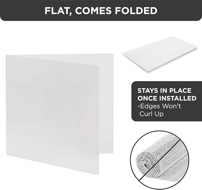 HOLDN’ STORAGE Hard Plastic Shelf Liner, 20" L x 10" W | Durable Plastic Shelf Liner Creates A Flat Surface For Cans, Bottles, Cookware, And Cabinet Essentials