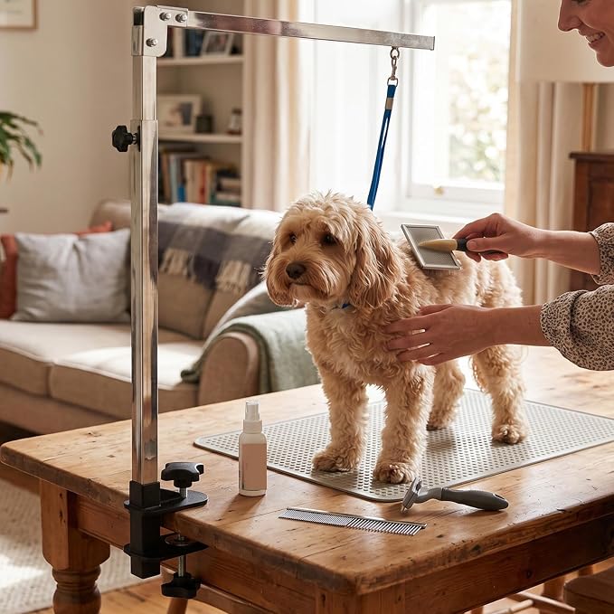 HEEPDD Dog Grooming Arm 304 Stainless Steel Adjustable Clamp