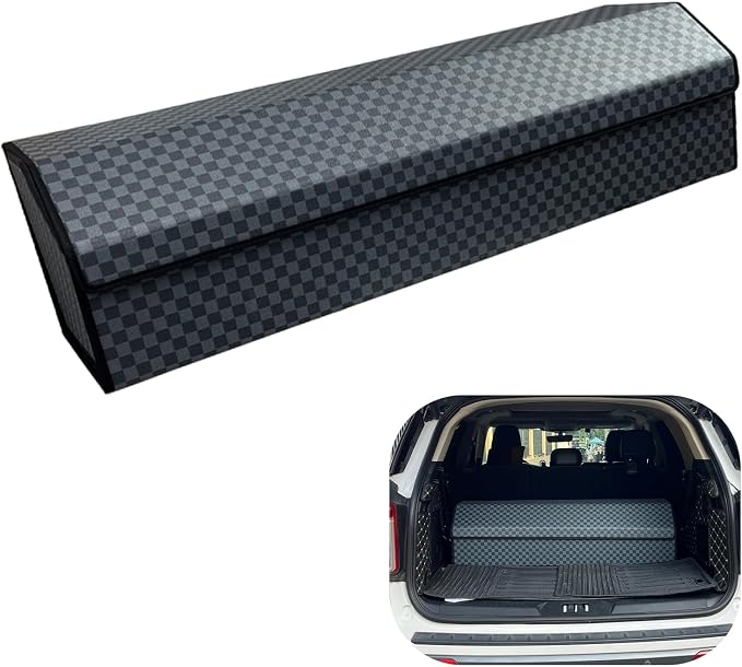 Car Trunk Organizer for For benz AMG E - Custom Fit,Large Space Outdoor Trunk Organizer with Leather,Hook and Loop Fastener,4-Layer Cover,For benz AMG E 53 2019-2025