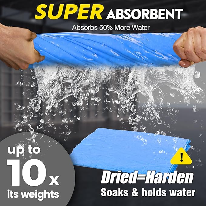 ARTIPOLY Premium Shammy Towel for Car Drying 2pk (26”x17”)-Super Absorbent Chamois Towel-Reusable shamies Towels for Cars, Bathroom,Pets, Dust Remove, No Spots/Streak/Scratch, Large, Yellow&Blue