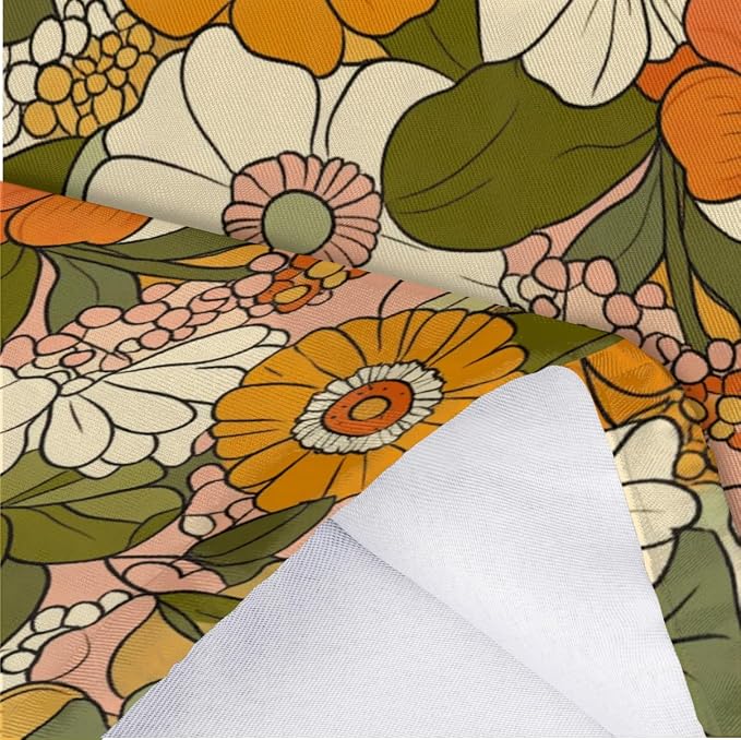 Colorful Sunflower Plastic Bag Holder Daisy Roses Floral Grocery Bag Storage Dispenser Washable Hanging Shopping Bags Carrier Reusable Wall Mount Trash Bag Organizer for Kitchen Pantry