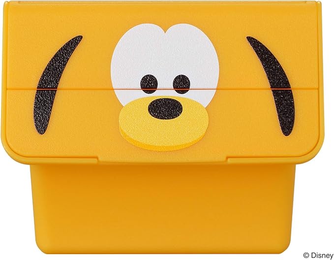 Sanka Disney Tsum Tsum Pluto (Width 4.0 x Depth 4.8 x Height 3.2 inches (10.2 x 12.2 x 8.2 cm), Small Items, Storage Box, Flock, Quattro Dfrq-PL, Made in Japan