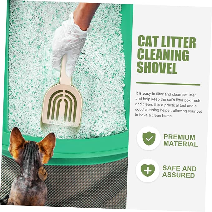 1 Set Cat Litter Shovel Cat Litter Picker Pet Litter Dustpan Cat Sand Shovel Portable Hamster Sifter Scoop Green Litter Scoop Pet Cleaning Scoop Cat Scooper Poo Cleaning Shovel Pp