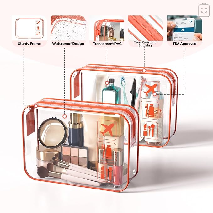 Veken 9/11 Set Compression Packing Cubes Garment Bags for Travel Essentials,Compressible Expandable Luggage Organizer Bags for Clothing,Space Saver Bags with Over 1000 pcs of Mesh Holes(Orange)