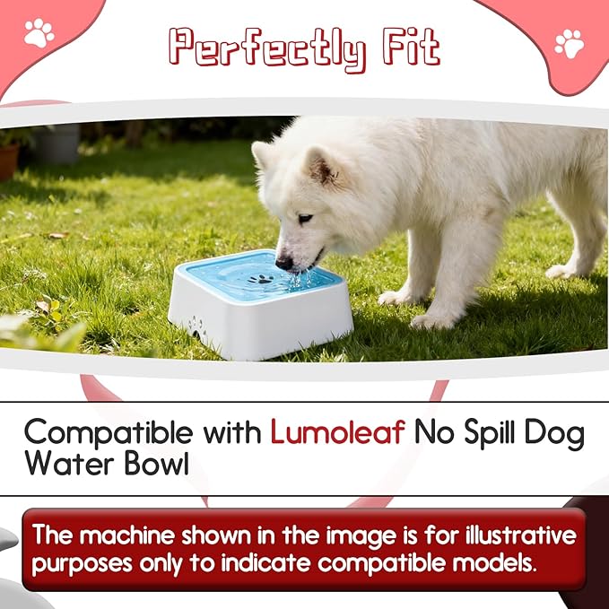 16 Pcs Replacement Filter Compatible with LumoLeaf Upsky Urpower for No Spill Dog Water Bowl Activated Charcoal Water Filter